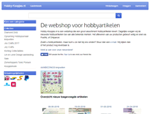 Tablet Screenshot of hobby-koopjes.nl